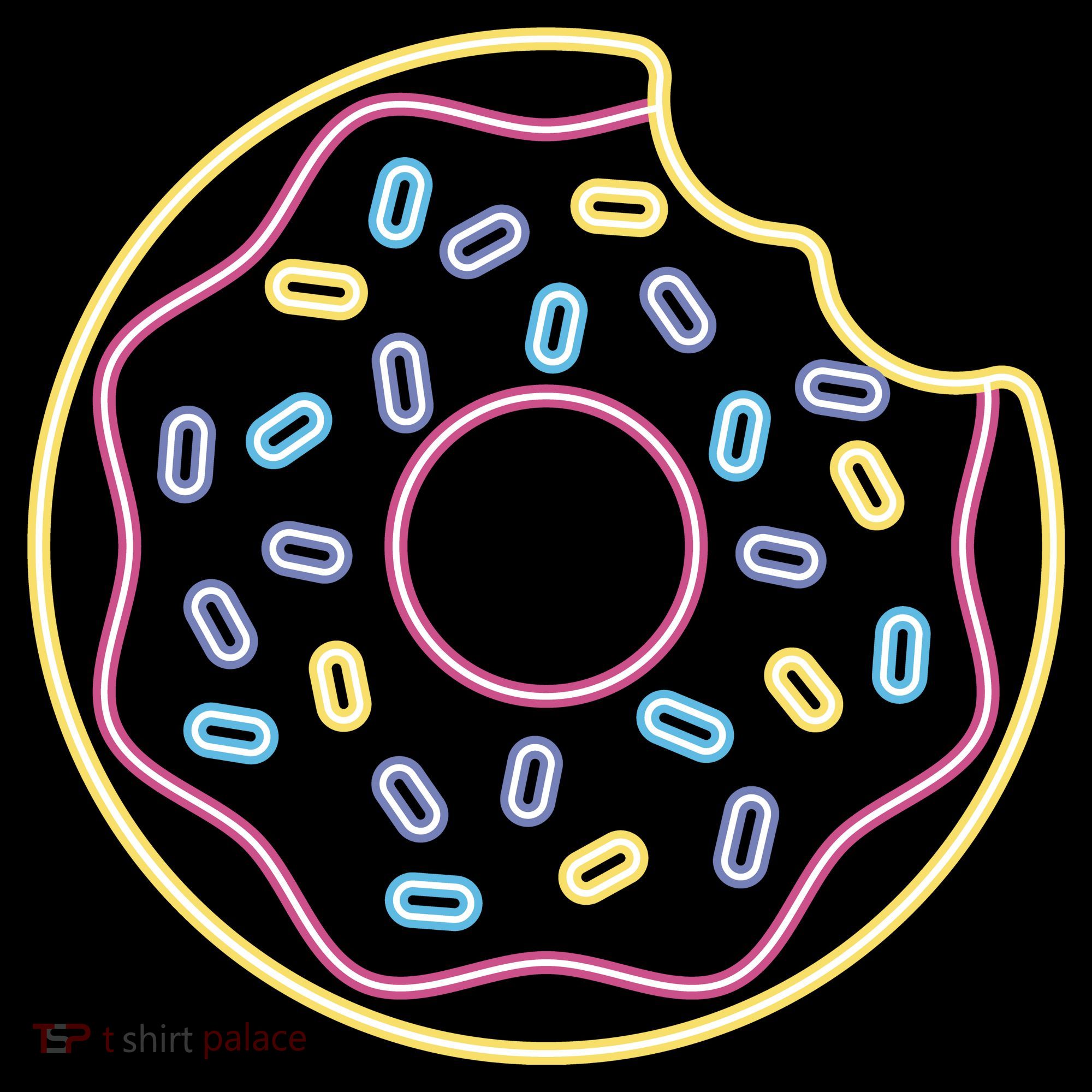 Neon Donut Bite Apron
