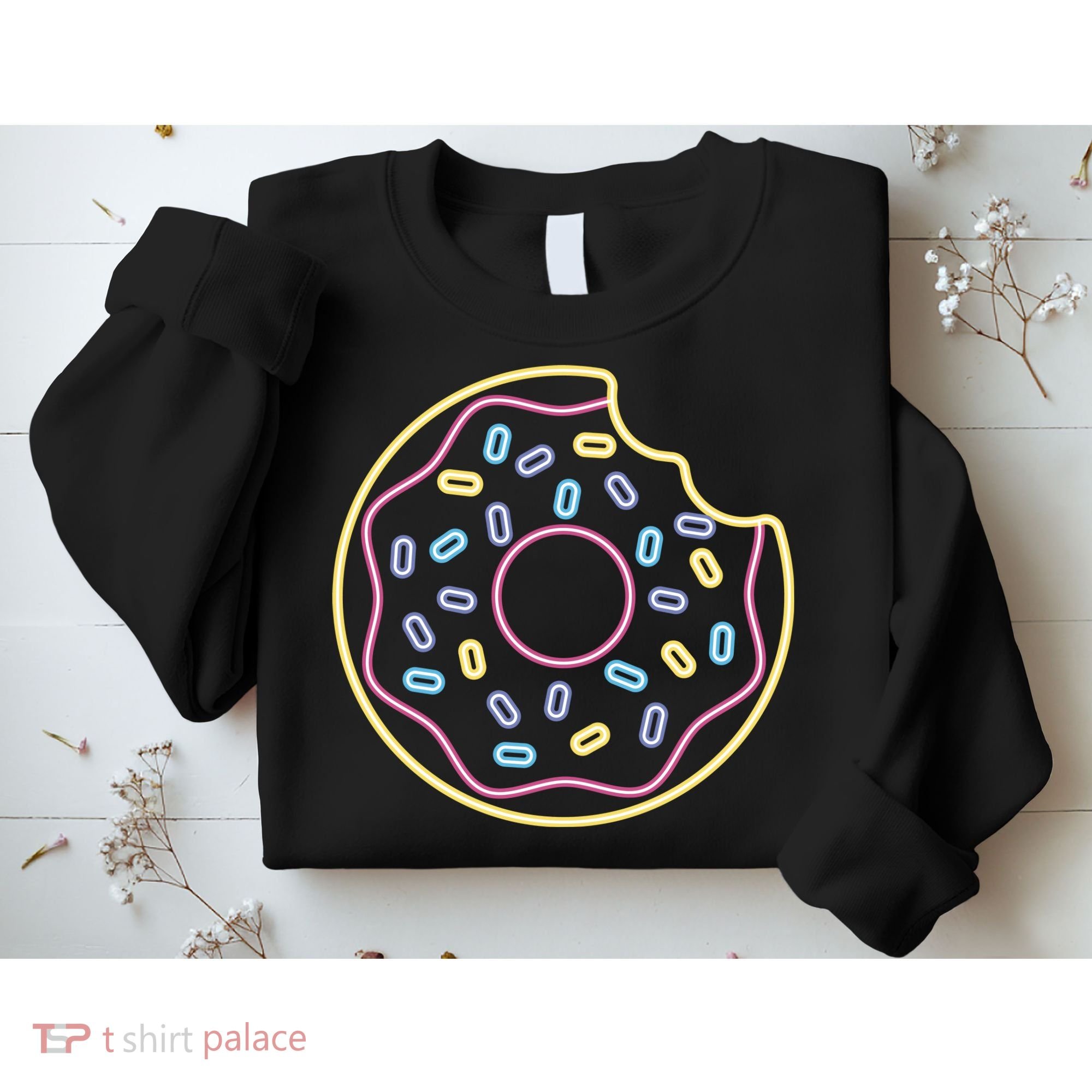 Neon Donut Bite Sweatshirt