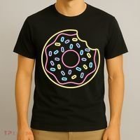 Neon Donut Bite T-Shirt thumb 3