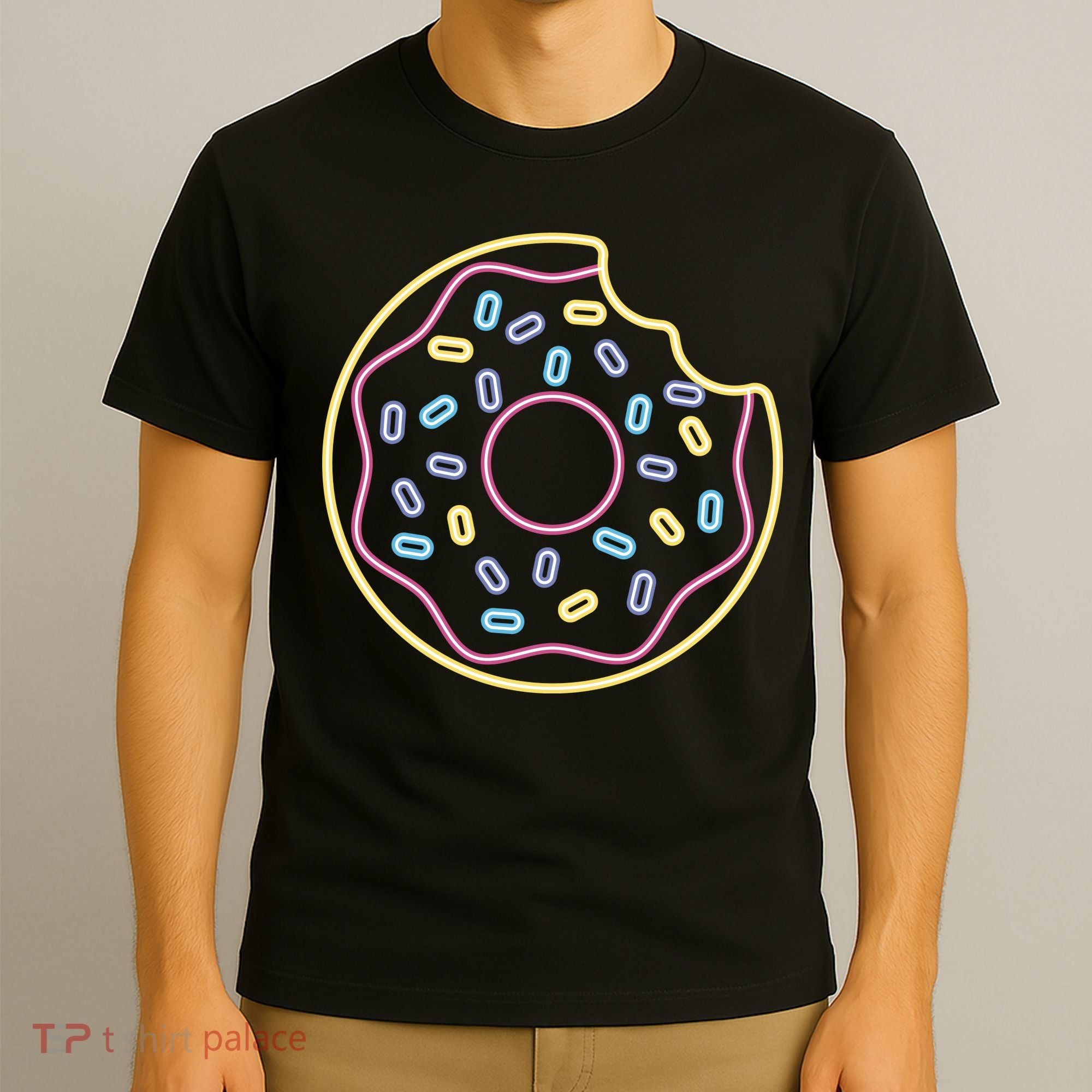 Neon Donut Bite T-Shirt