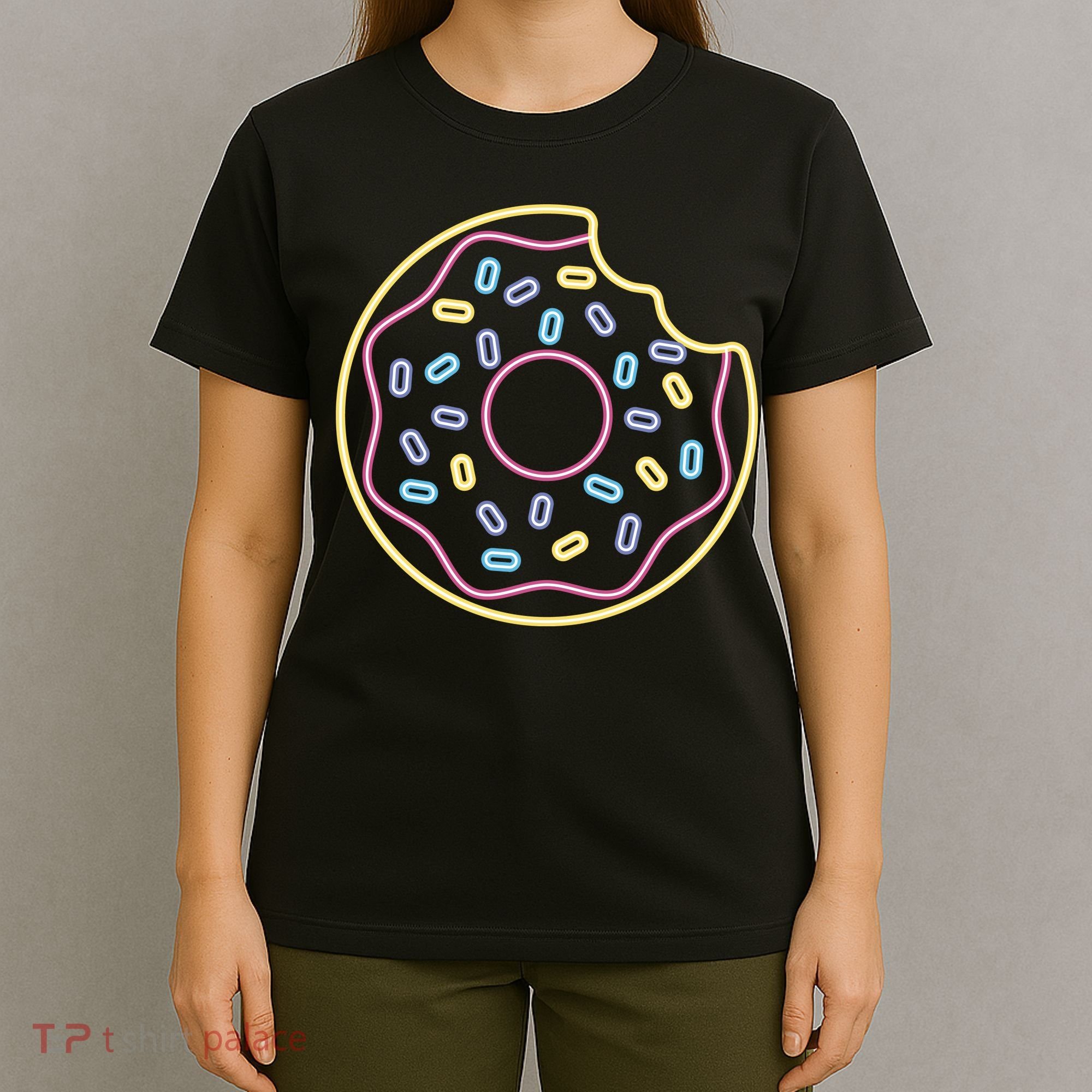 Neon Donut Bite T-Shirt