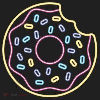 Neon Donut Bite Beanie thumb 2