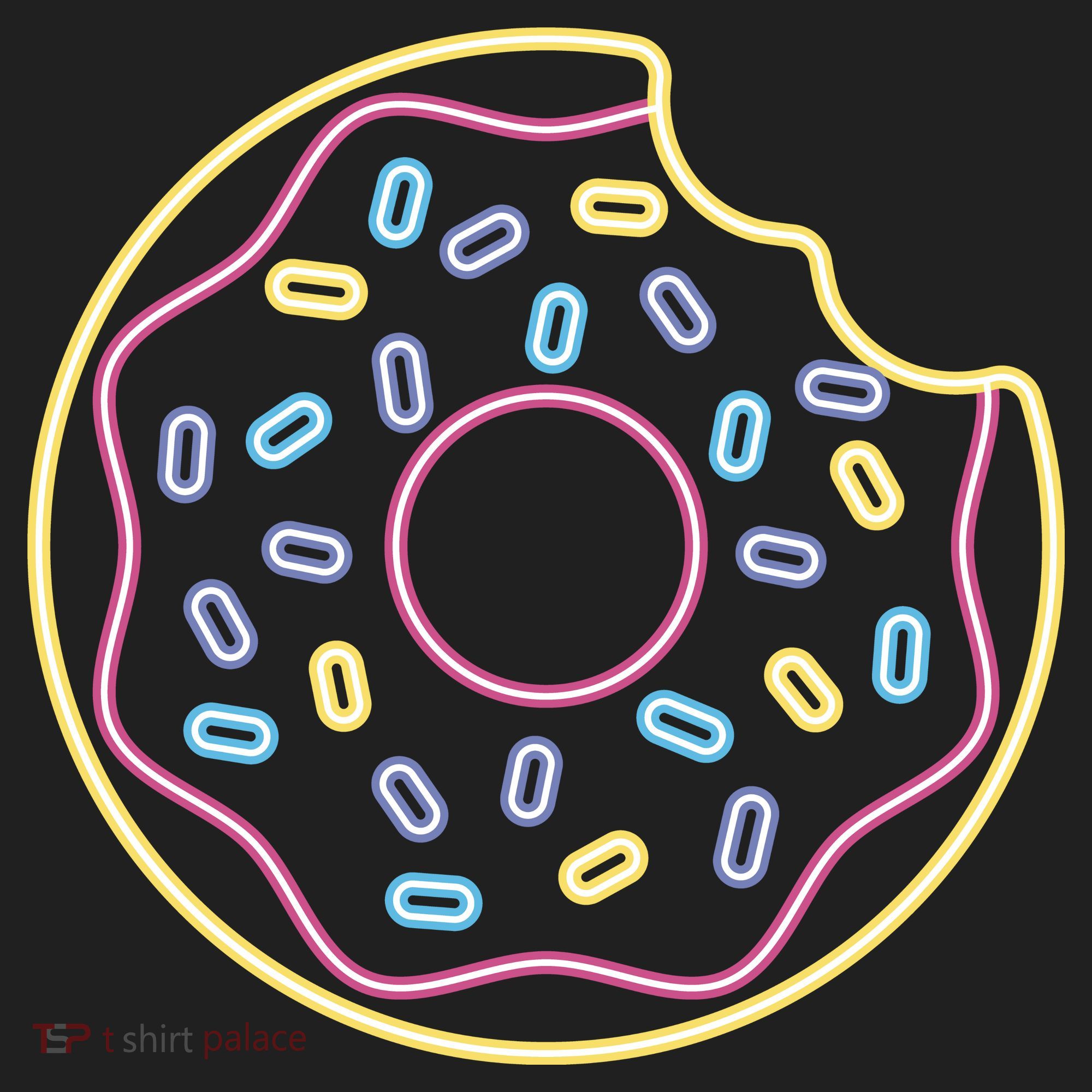 Neon Donut Bite Beanie
