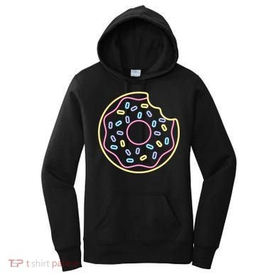 Neon Donut Bite Women's Hoodie