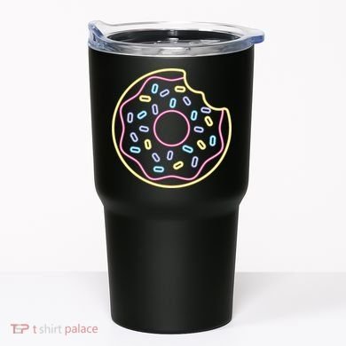 Neon Donut Bite Tumbler