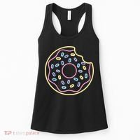Neon Donut Bite Women's Tank Top thumb 0