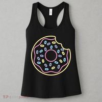 Neon Donut Bite Women's Tank Top thumb 3