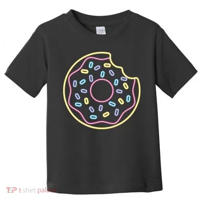 Neon Donut Bite Toddler T-Shirt