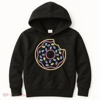 Neon Donut Bite Kids Hoodie thumb 0