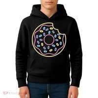 Neon Donut Bite Kids Hoodie thumb 4