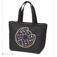 Neon Donut Bite Tote Bag thumb 3