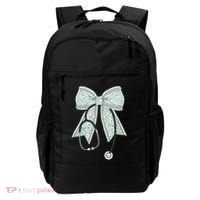 Nurse Doctor Coquette Bow Stethoscope Cute Nursing Ribbon Gift Backpack thumb 0