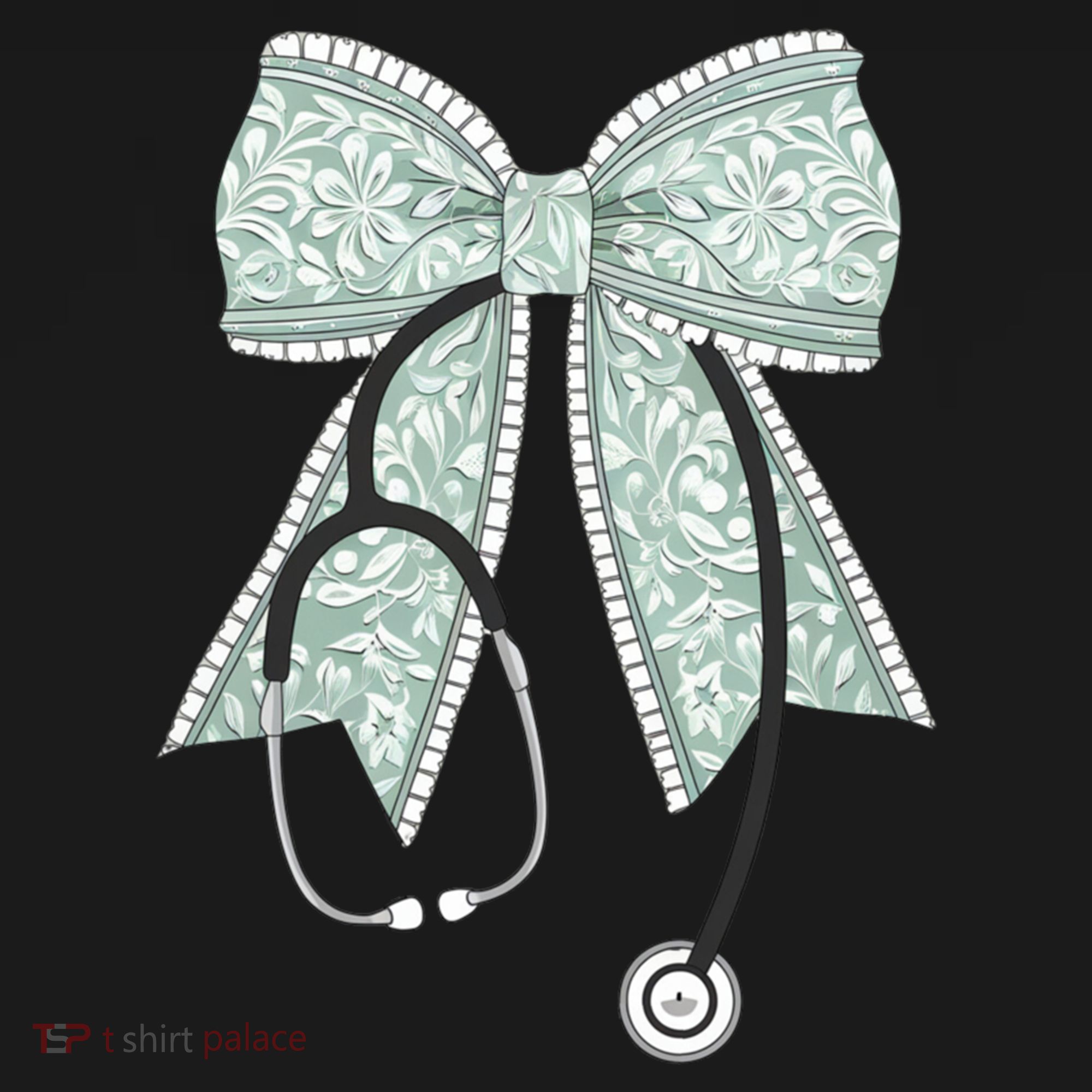 Nurse Doctor Coquette Bow Stethoscope Cute Nursing Ribbon Gift Ornament