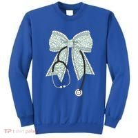 Nurse Doctor Coquette Bow Stethoscope Cute Nursing Ribbon Gift Sweatshirt thumb 0