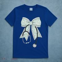 Nurse Doctor Coquette Bow Stethoscope Cute Nursing Ribbon Gift T-Shirt thumb 5