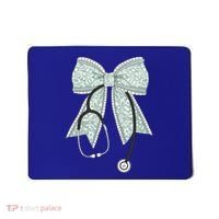 Nurse Doctor Coquette Bow Stethoscope Cute Nursing Ribbon Gift Mousepad thumb 0
