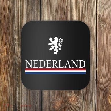 Nederland Dutch Flag Logo Coaster