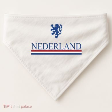 Nederland Dutch Flag Logo USA-Made Doggie Bandana