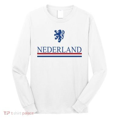 Nederland Dutch Flag Logo Long Sleeve Shirt