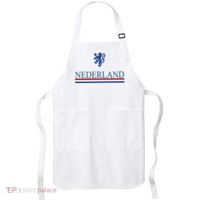 Nederland Dutch Flag Logo Apron