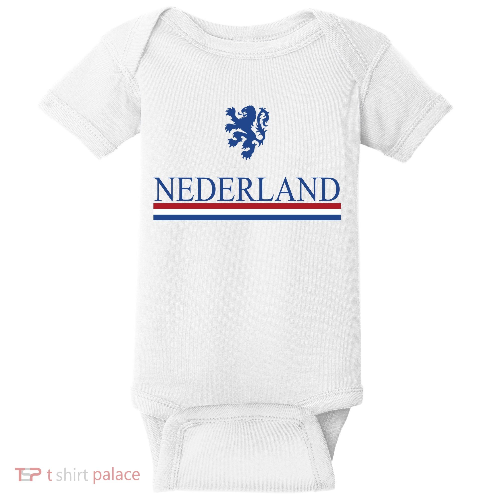 Nederland Dutch Flag Logo Baby Bodysuit