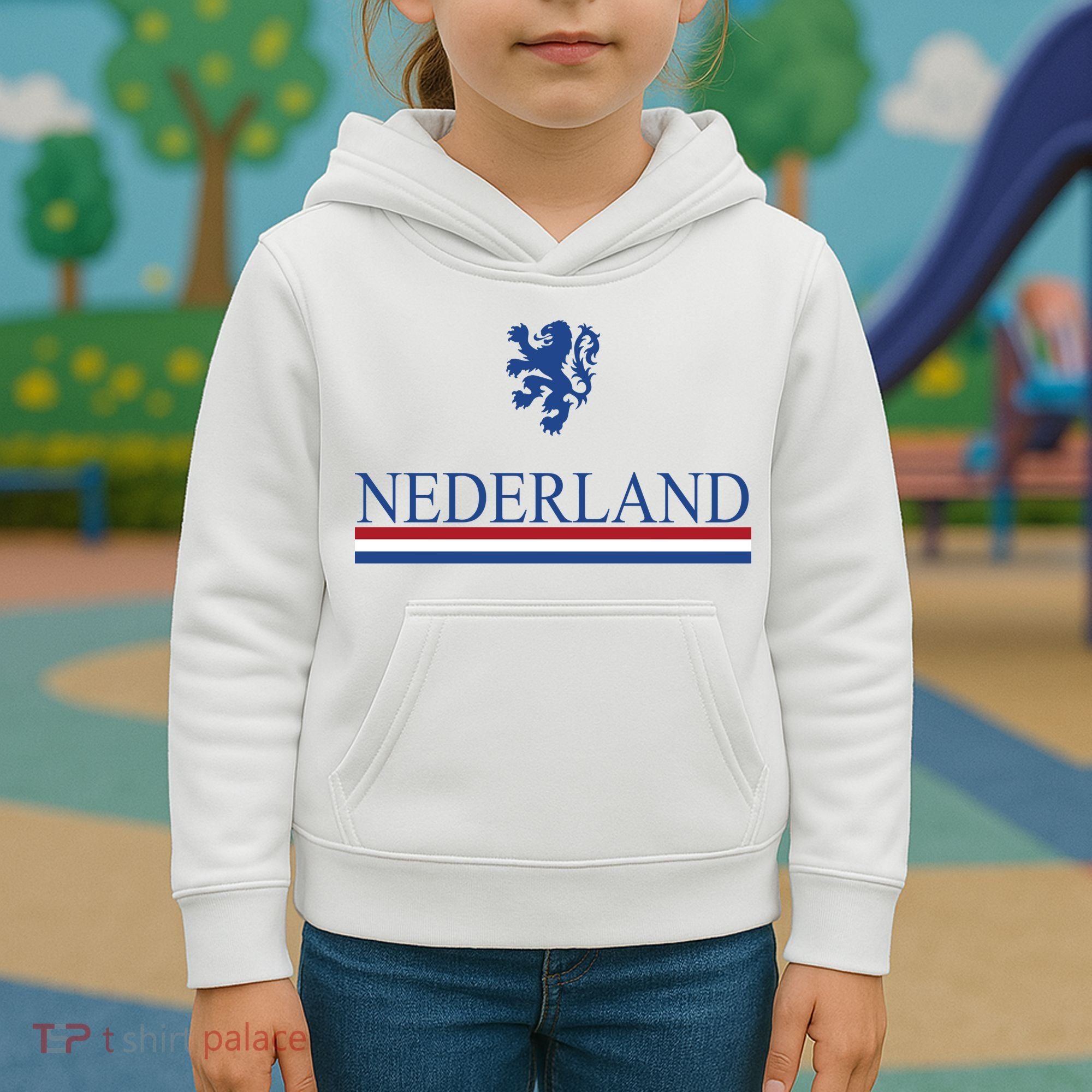 Nederland Dutch Flag Logo Kids Hoodie