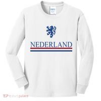 Nederland Dutch Flag Logo Kids Long Sleeve Shirt thumb 0