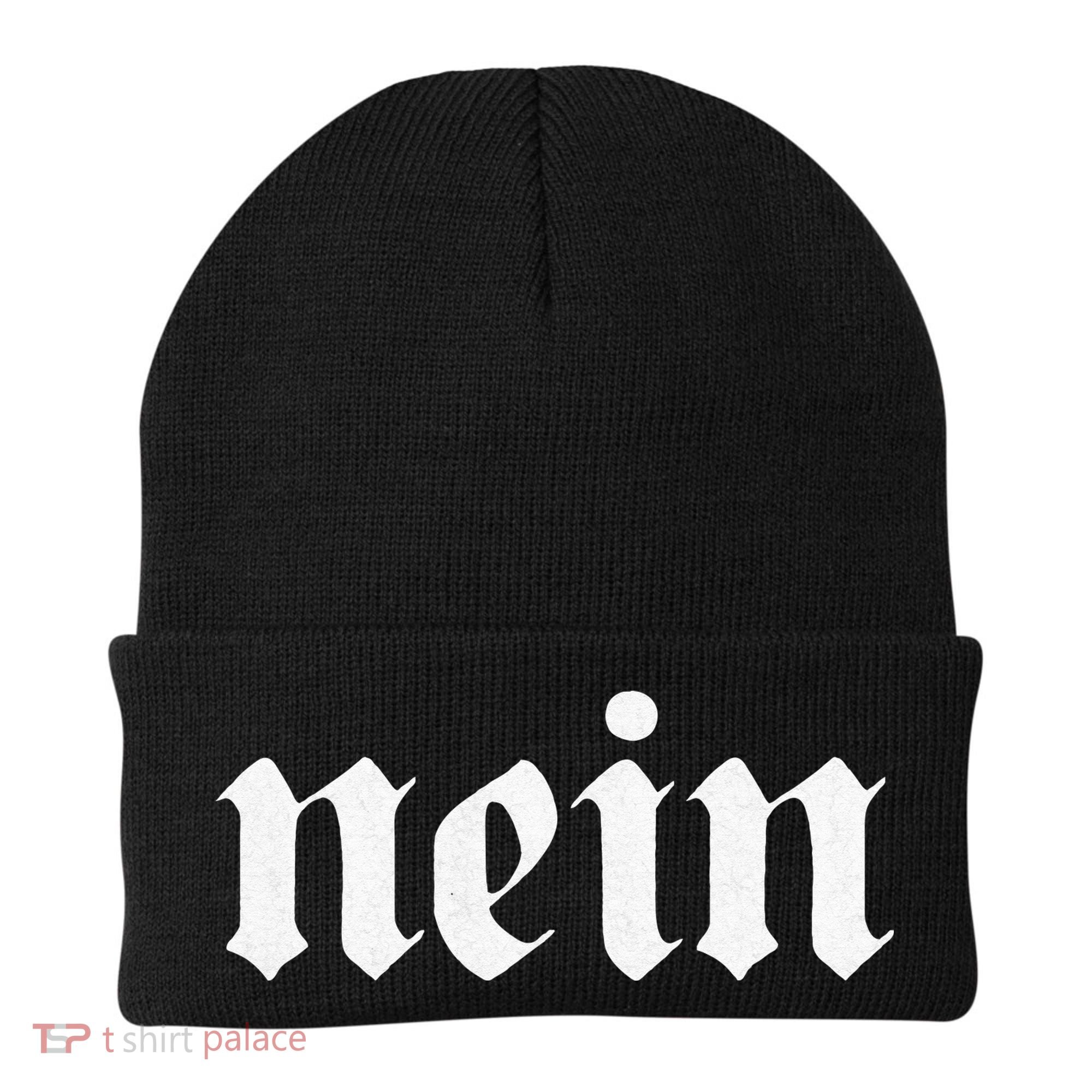 NEIN Deutschland Flag of german Eagle Germany German Beanie