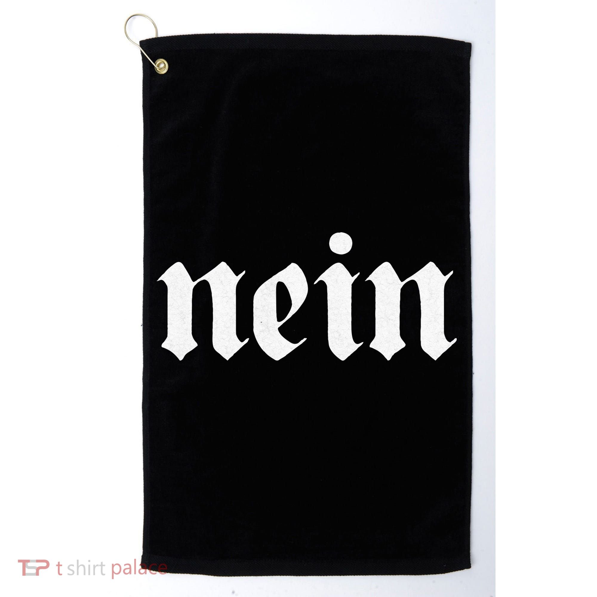 NEIN Deutschland Flag of german Eagle Germany German Golf Towel