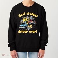 New Driver Funny Best Student Driver Ever Learning To Drive Women's Sweatshirt thumb 0
