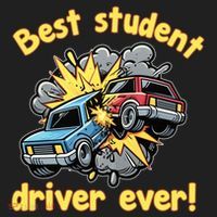 New Driver Funny Best Student Driver Ever Learning To Drive Women's Sweatshirt thumb 2