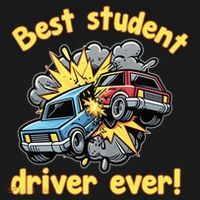 New Driver Funny Best Student Driver Ever Learning To Drive Backpack thumb 2