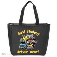 New Driver Funny Best Student Driver Ever Learning To Drive Tote Bag thumb 0