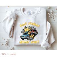 New Driver Funny Best Student Driver Ever Learning To Drive Sweatshirt thumb 2