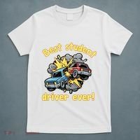 New Driver Funny Best Student Driver Ever Learning To Drive T-Shirt thumb 5