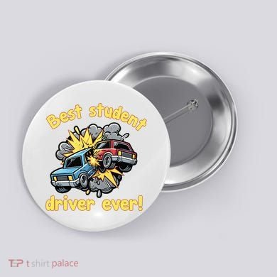 New Driver Funny Best Student Driver Ever Learning To Drive Button