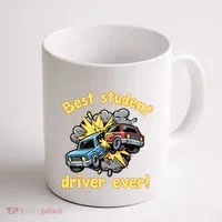 New Driver Funny Best Student Driver Ever Learning To Drive Coffee Mug thumb 1