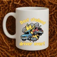 New Driver Funny Best Student Driver Ever Learning To Drive Coffee Mug thumb 2