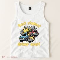New Driver Funny Best Student Driver Ever Learning To Drive Tank Top thumb 2