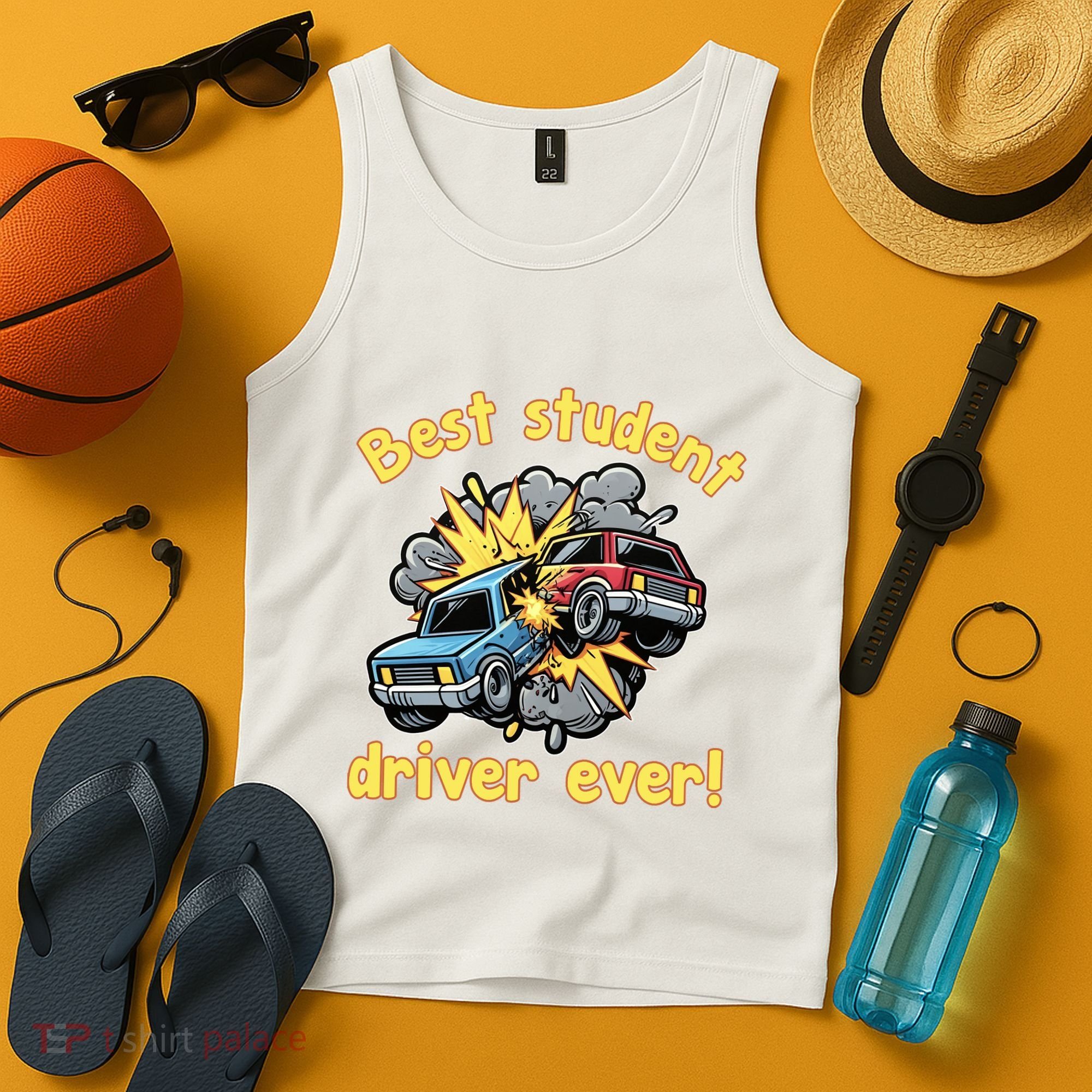 New Driver Funny Best Student Driver Ever Learning To Drive Tank Top