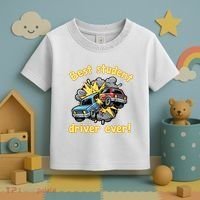 New Driver Funny Best Student Driver Ever Learning To Drive Toddler T-Shirt thumb 3
