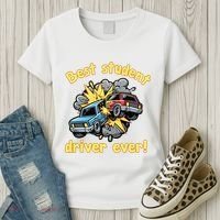 New Driver Funny Best Student Driver Ever Learning To Drive Women's T-Shirt thumb 3