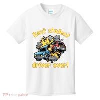 New Driver Funny Best Student Driver Ever Learning To Drive Kids T-Shirt thumb 0