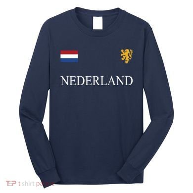 Nederland Dutch Flag Logo Gift Long Sleeve Shirt