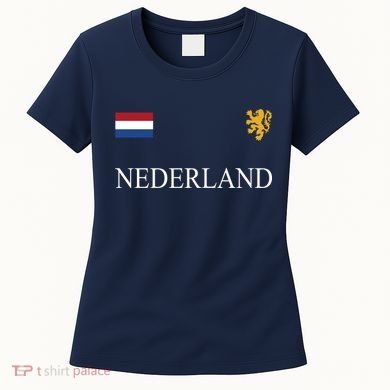 Nederland Dutch Flag Logo Gift Women's T-Shirt