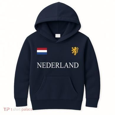 Nederland Dutch Flag Logo Gift Kids Hoodie