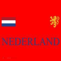 Nederland Dutch Flag Logo Gift Santa Hat thumb 1
