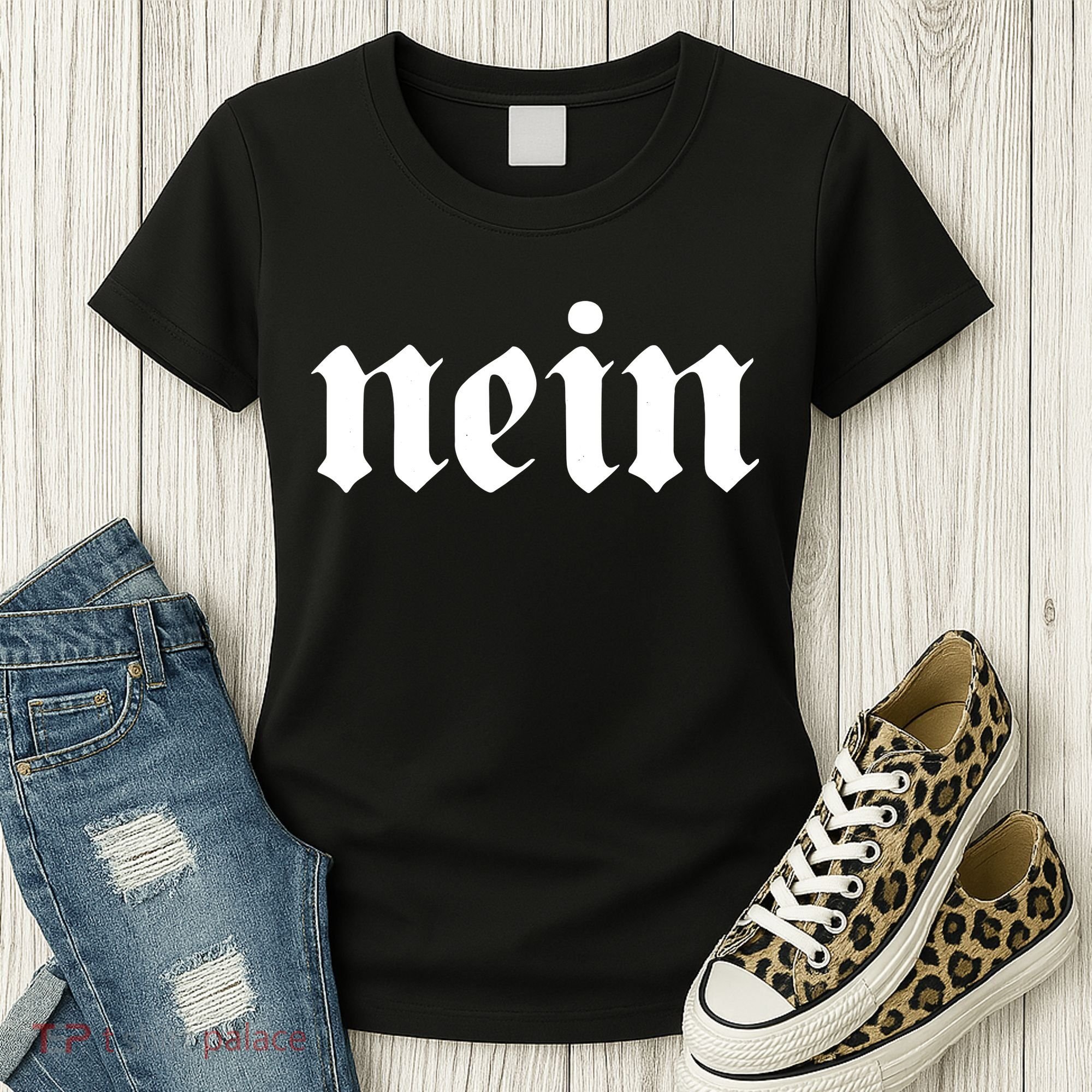 NEIN Deutschland Flag Of German Eagle Germany German Women's T-Shirt