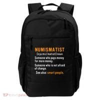 Numismatist Definition For Coin Collector Money Numismatics Backpack thumb 0