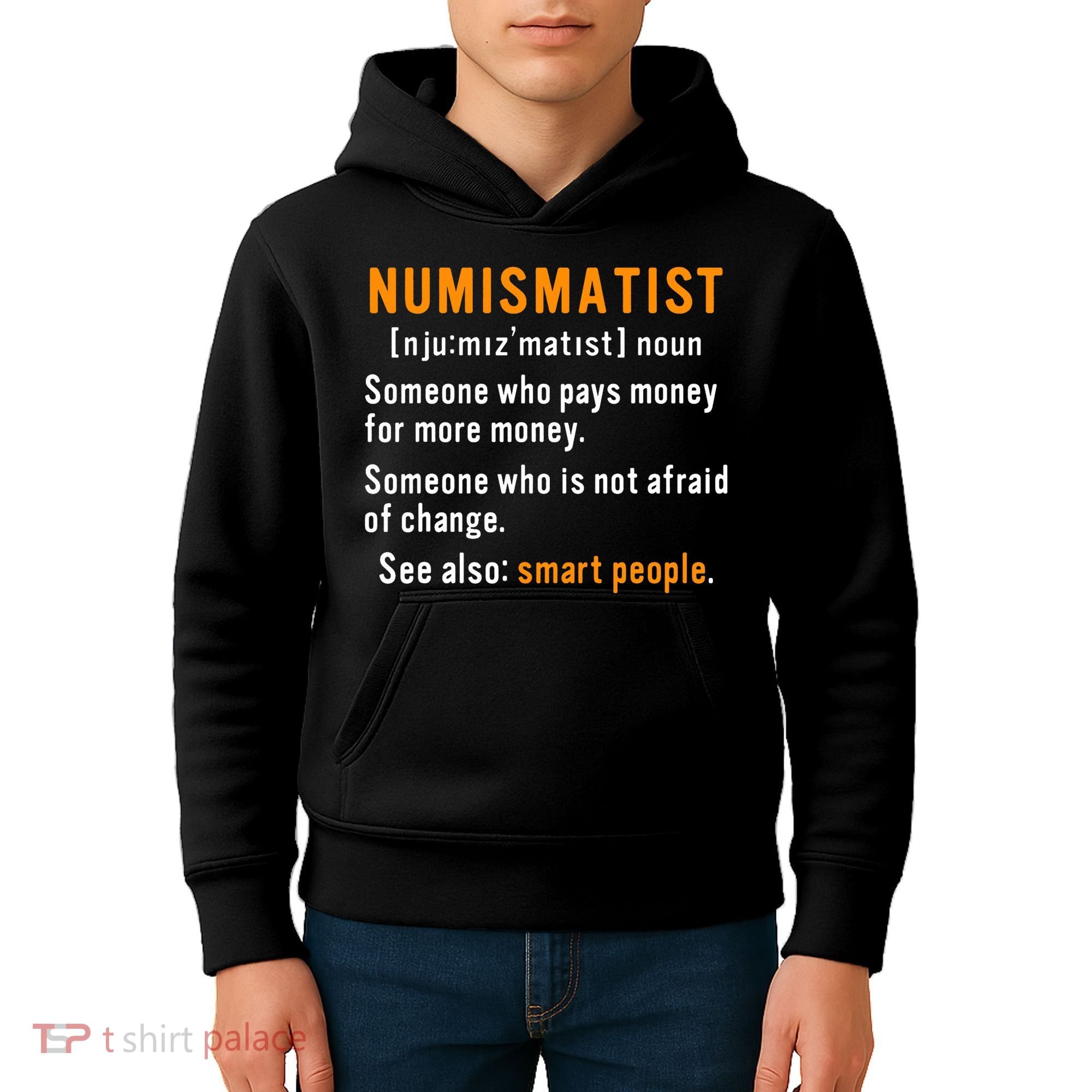 Numismatist Definition For Coin Collector Money Numismatics Kids Hoodie